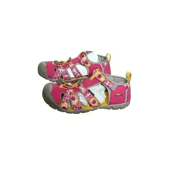 Keen Pink Seacamp II CNX Fisherman Water Hiking Sandals Big Girls Size 4 Shoes - Picture 5 of 10